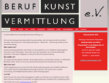 Tablet Screenshot of berufkunstvermittlung.de